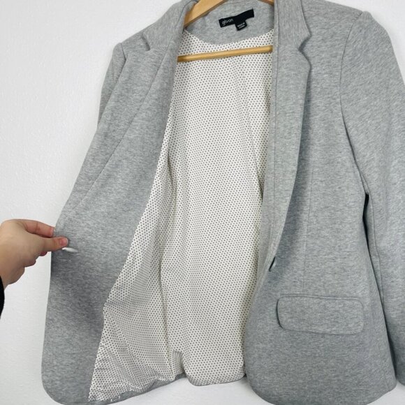 Gibson Stretch Knit Light Gray Heather Blazer Sz. Small - Picture 5 of 10